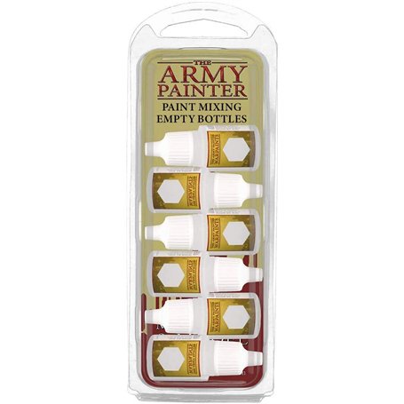The Army Painter | Paint Mixing Empty Bottles for Acrylic Paint | 6 Flacons Compte-Gouttes Vides de 12 mL pour Mélange de Peintu