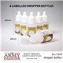The Army Painter | Paint Mixing Empty Bottles for Acrylic Paint | 6 Flacons Compte-Gouttes Vides de 12 mL pour Mélange de Peintu