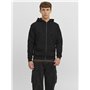JACK & JONES Sweat à Capuche zippé Sweat à Capuche zippé Uni Black XS Black XS