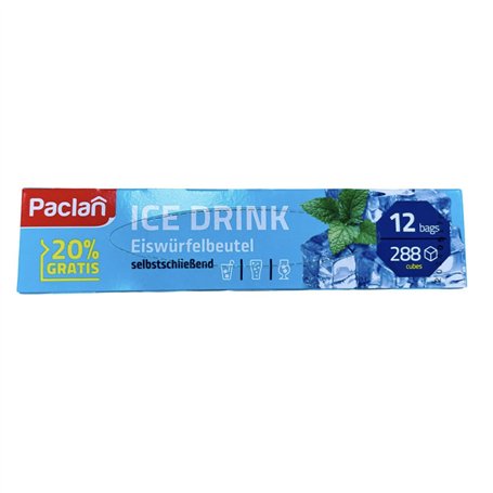 Paclan - Lot de 12 sachets à glaçons