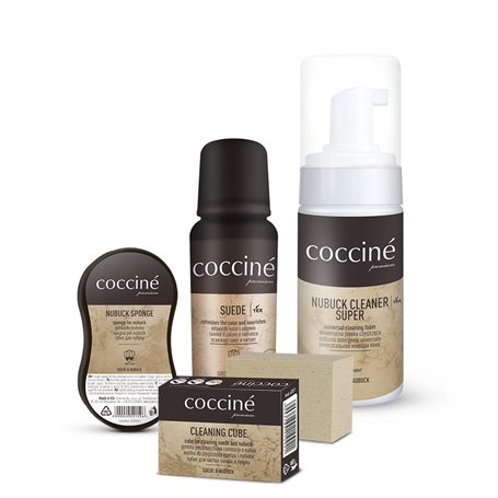 Cocciné Kit d'entretien 4 en 1 pour chaussures en daim