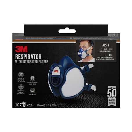 3M Respirateur avec filtres intégrés 4255+