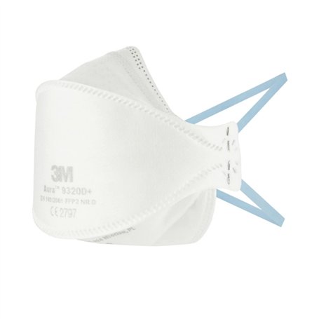 3M Aura Masque Respiratoire Jetable Contre les Particules 3M 9320D+ Aura
