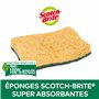 Scotch-Brite Classic Éponge à Récurer en Cellulose Non Rayante - 4 Pièces - Tampon à Récurer Très Absorbant Indiqué pour Les Tâc