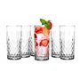 Glasmark Krosno Lot De 6 Verres à Eau Boire En Verre Highball Verres à Cocktail De Forme Classique Résistants Au Lave-Vaisselle