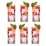 Glasmark Krosno Lot De 6 Verres à Eau Boire En Verre Highball Verres à Cocktail De Forme Classique Résistants Au Lave-Vaisselle 