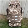 Retoo Sac à Dos Style Militaire 50L Grand Volume Sac à Dos Multifonction pour École Trekking Randonnée Camping Voyage Pêche Esca