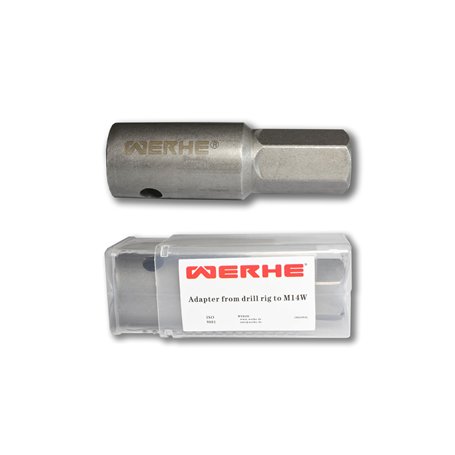 Adaptateur WERHE® de vis à essence à filetage intérieur M14 - vis de malaxage à essence - adaptateur de vis pour malaxeur à mort