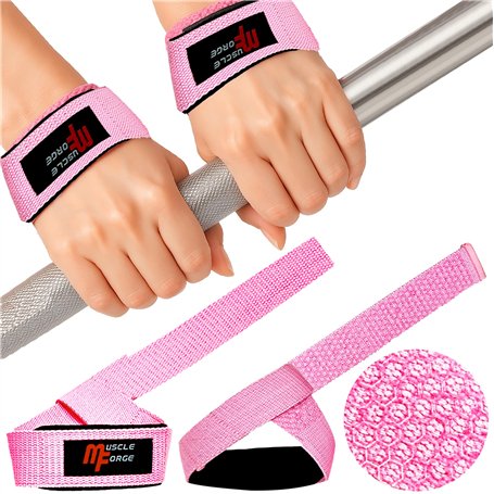 MuscleForge Sangle de Tirage pour Musculation - Sangle pour Musculation de Poignet - Bande de Tirage pour Musculation - Sangles