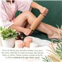 MagicBeech Rouleau de massage en 100% bois de hêtre - rouleau de massage en bois avec poignée appareil de massage contre la cell