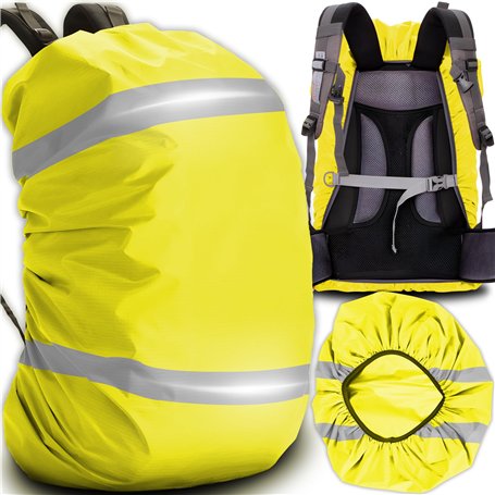 Retoo Housse de Sac à Dos Réfléchissante 20L Imperméable Couverture Anti-Pluie Étanche Anti-Poussière Résistant pour Camping Ran