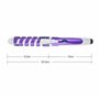 Retoo Fer à friser en céramique bigoudi grandes boucles, brosse à friser en spirale revêtement céramique antistatique de haute q