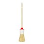 M7 Lot de 5 Pinceaux 3 Plats 2 Ronds 0" 3/4" 1,5" 2" 4" Série 03 pour Travaux de Peinture avec Peintures et Vernis Couverture Un