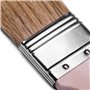 M7 - Lot de 3 Pinceaux Plats : 1 x 1,5", 2 x 1 - Idéal pour Peinture et Rénovation avec Vernis - Poils Naturels pour Une Applica