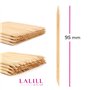 LALILL Bâtonnets en Bois 100 Pièces - Pousse Cuticules - Bâtonnets en Bois Orange pour Manucure, Pédicure - Bâtonnets Manucure s
