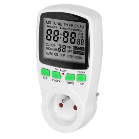 Miratic Programmateur Electrique Prise Electrique Minuterie 16 Programmes Plusieurs Modes de Fonctionnement