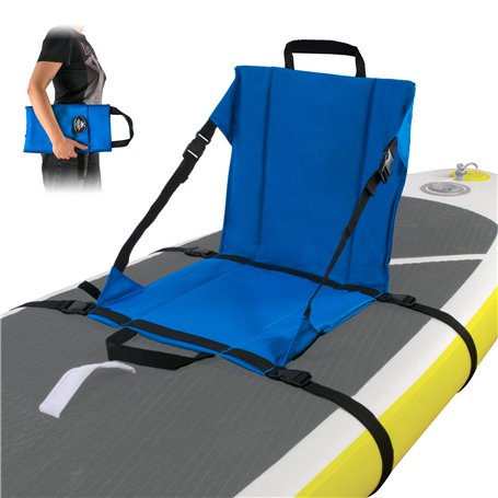 Siège universel Kayak SUP pour planche de stand up paddle - Bleu / noir - S'adapte à toutes les planches SUP - Ne nécessite pas