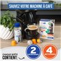 Caffenu | Kit détartrage nespresso et machine à café avec capsules nettoyantes | Complétez votre kit de Barista | capsules netto