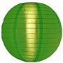 5 x Lampion vert de nylon 35 cm