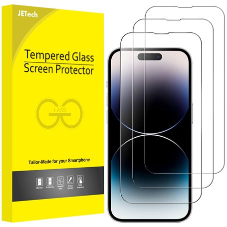 JETech Protection d'Écran à Couverture Complète pour iPhone 14 Pro Max 6