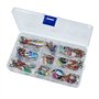 FedMois Lot de 30 Cuillères de Pêche Spinner Leurres pour Perche Brochet Truite Kit d'appâts de Pêche avec Boîte