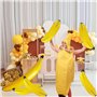 SYTTNUM Costume Banane Pour Adultes,Banane Gonflable 60cm,Costume De Banane Amusant,Tenue De Fruits Unisexe Amusante Fêtes Et Év