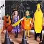 SYTTNUM Costume Banane Pour Adultes,Banane Gonflable 60cm,Costume De Banane Amusant,Tenue De Fruits Unisexe Amusante Fêtes Et Év