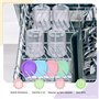 Skyearman Lot de 4 Récipients à Crème Glacée de Rechange pour Ninja Creami Deluxe NC501/NC500 Series, 680ML pour Accessoires Nin