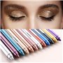 Pakivs Lot de 12 Bâtons de Fard à Paupières, Crayon Eyeliner Multi-usage Pailleté Longue Durée et Bâton de Maquillage Fard à Pau
