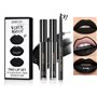 Baorder 3 pièces crayon à lèvres noir mat et rouge à lèvres liquide ensemble