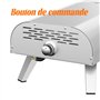 BIGHORN Four à pizza au gaz portable,pieds pliable;four à pizza portable