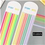 640Pcs Bandes Marqueurs de Page Coloré Onglets d’Index Bandes Surligneur Notes Pages Autocollants Demi-Transparence Tampons Note