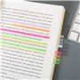 640Pcs Bandes Marqueurs de Page Coloré Onglets d’Index Bandes Surligneur Notes Pages Autocollants Demi-Transparence Tampons Note