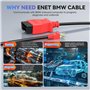 Autel Enet OBD 2 Câble pour Codage BMW Série F G, Câble Interface Ethernet vers OBD II OBDII, Compatible avec Logiciel BMW E-SYS