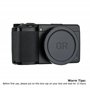Bouchon Objectif pour RICOH GR III GR IIIx HDF GR II - Métal Capuchon Cache Objectif