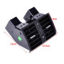 GOFORJUMP Ventilation de climatisation arrière de Voiture arrière 1TD819203A pour V/W V/W Touran Caddy 2004~2009 2010 2011 2012