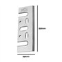 Be In Your Mind Lot de 2 lames de rabot en acier rapide de rechange compatibles avec N556874 DCP580 compatibles avec Makita 1001