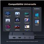 UGREEN Revodok Pro 207 Docking Station Hub USB C Dual HDMI 4K 60Hz PD 100W 7 en 1 Station Accueil Adaptateur Multiports USB 2A2C