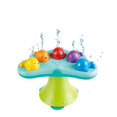 Hape Fontaine Musicale des Baleines - Jouet de Bain Bébé 18 Mois et Plus - sans BPA - Divertissement & Découverte Ludique