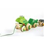 Hape Famille Grenouille Jouet en Bois 1 an à Tirer- Dès 12 Mois- Pour Motricité, Imagination & Dextérité de l'Enfant- Jouet à Ti