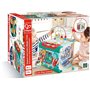 Hape Cube de Motricité Magique - Centre d'Activité Enfant 1 an - 5 Faces d'Activités - Animaux, Formes, Labyrinthe, Balles en Bo