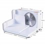 SuperHandy Trancheuse 17cm Portable Professionnel et Pliable électrique AC 230V 50Hz 120 Watt pour: viandes, Deli et fromages à