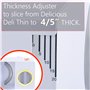 SuperHandy Trancheuse 17cm Portable Professionnel et Pliable électrique AC 230V 50Hz 120 Watt pour: viandes, Deli et fromages à