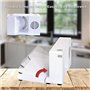 SuperHandy Trancheuse 17cm Portable Professionnel et Pliable électrique AC 230V 50Hz 120 Watt pour: viandes, Deli et fromages à