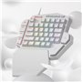 Redragon K585 DITI Clavier de jeu mécanique RVB à une main, clavier de jeu professionnel de type C avec 7 touches macro intégrée