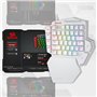 Redragon K585 DITI Clavier de jeu mécanique RVB à une main, clavier de jeu professionnel de type C avec 7 touches macro intégrée
