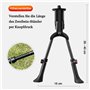 massway Béquille de vélo double - Hauteur réglable de 61 à 71 cm - Charge maximale : 30 kg - Pour vélo de ville, VTT et vélos de
