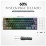 Rii Clavier Gamer Mécanique 60% Compact | Interrupteurs Rouges | RGB Polycouleur Rétroéclairé | 3 Modes sans Fil (Bluetooth 5.0