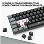 Rii Clavier Gamer Mécanique 60% Compact | Interrupteurs Rouges | RGB Polycouleur Rétroéclairé | 3 Modes sans Fil (Bluetooth 5.0