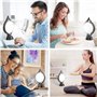 KICLBD Lampe lumière du jour, lampe de luminothérapie 10000 Lux lumière du jour avec 3 couleurs de lumière,4 minuteries,5 intens